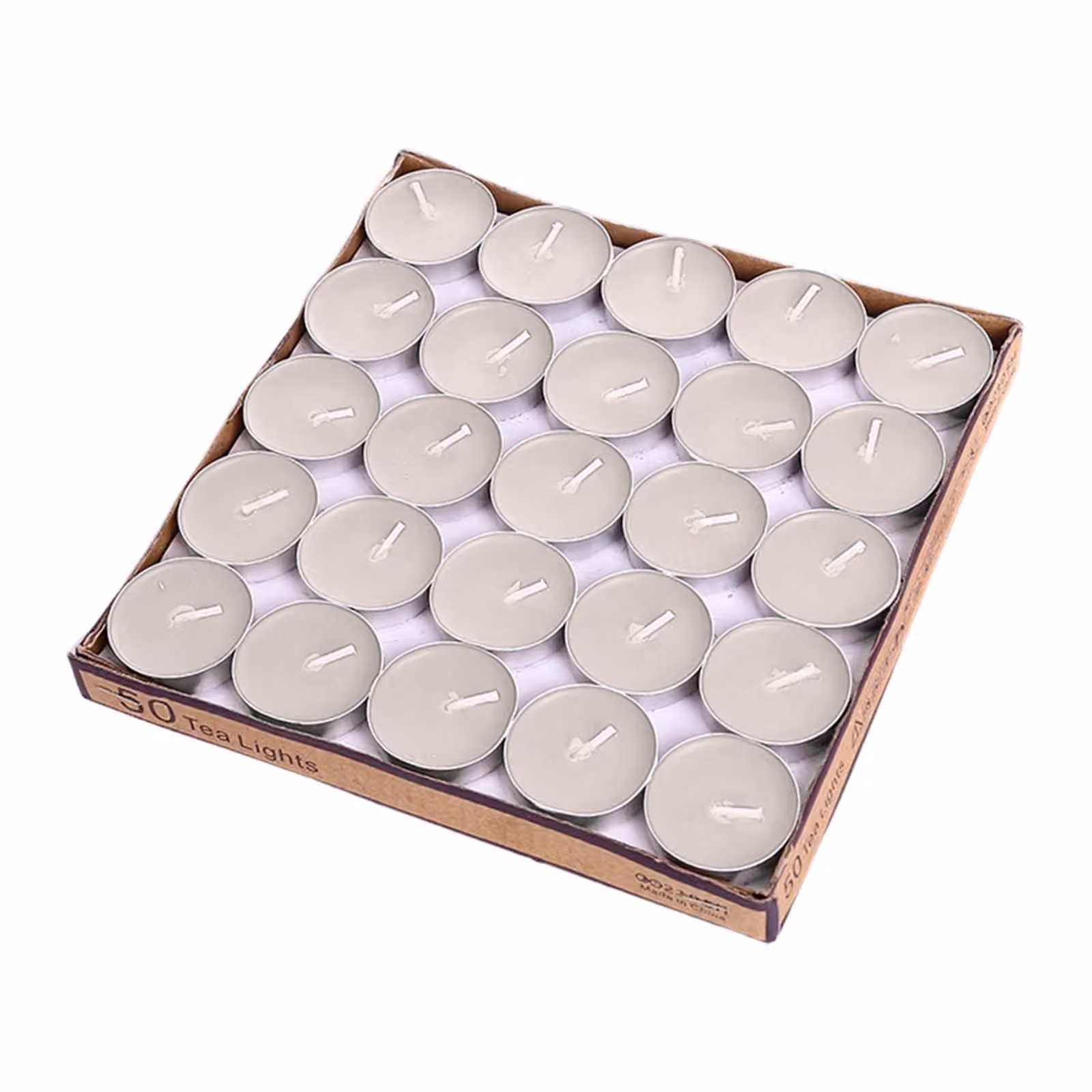 Чайные свечи Tea Light, 50 штук, белый