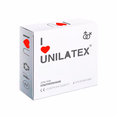 Презервативы Unilatex Ultra Thin, ультратонкие, 3 шт