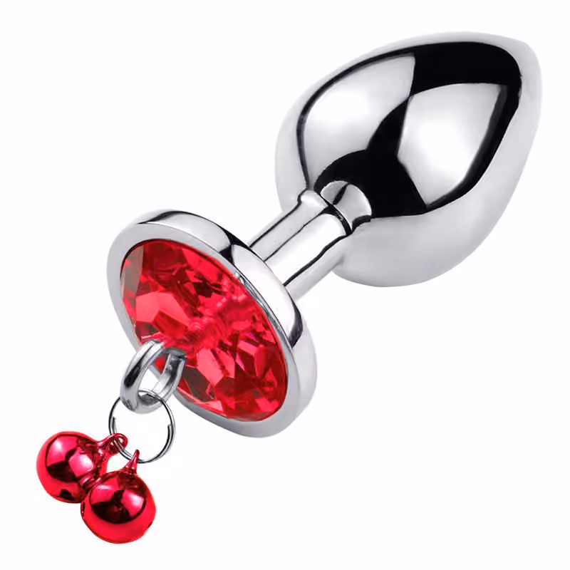 Анальная пробка Butt Plug с колокольчиком, 2,8 см