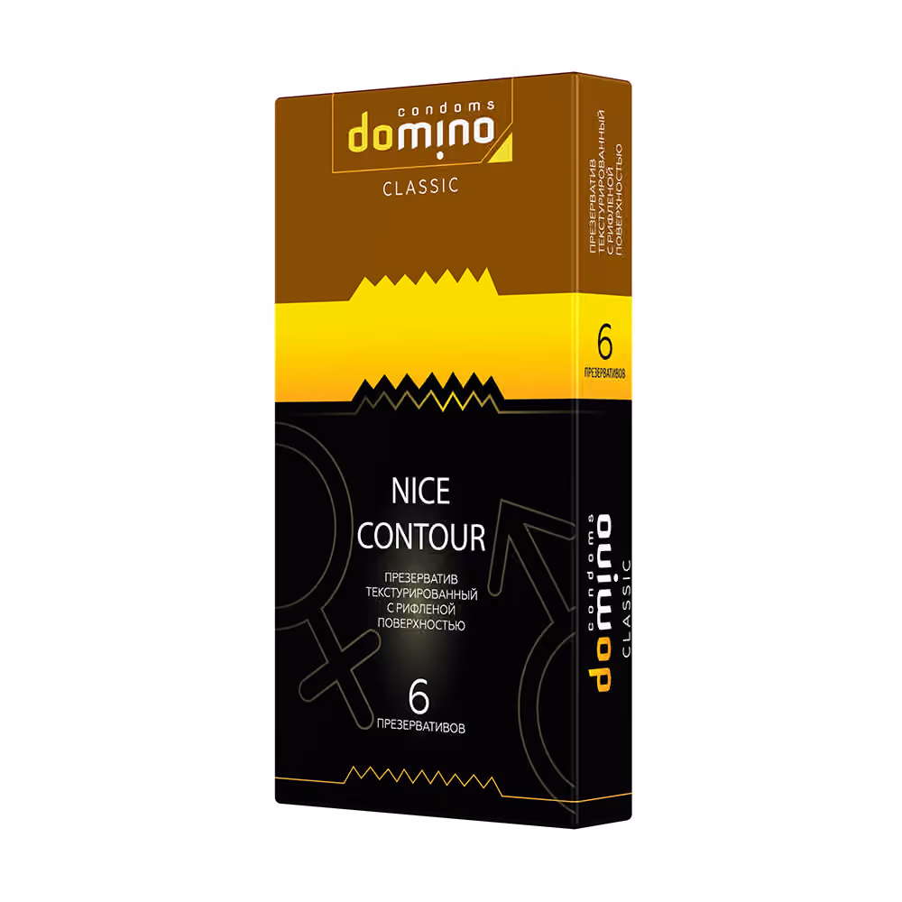 Презервативы Domino Nice Contour, рифленые, 6 шт