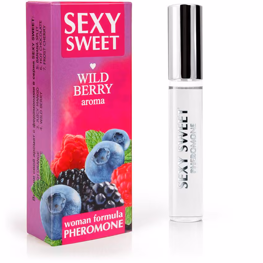 Парфюмированное средство для тела SEXY SWEET WILD BERRY с феромонами, 10 мл
