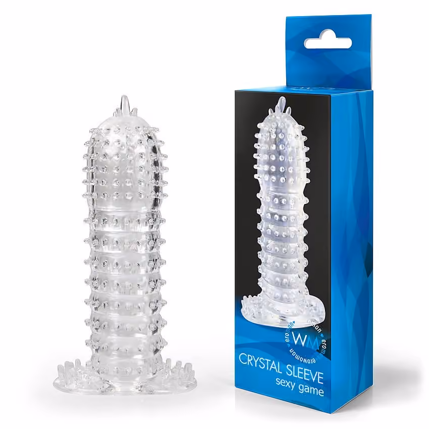 Насадка на пенис Crystal Sleeve, 13 см х 3,5 см 