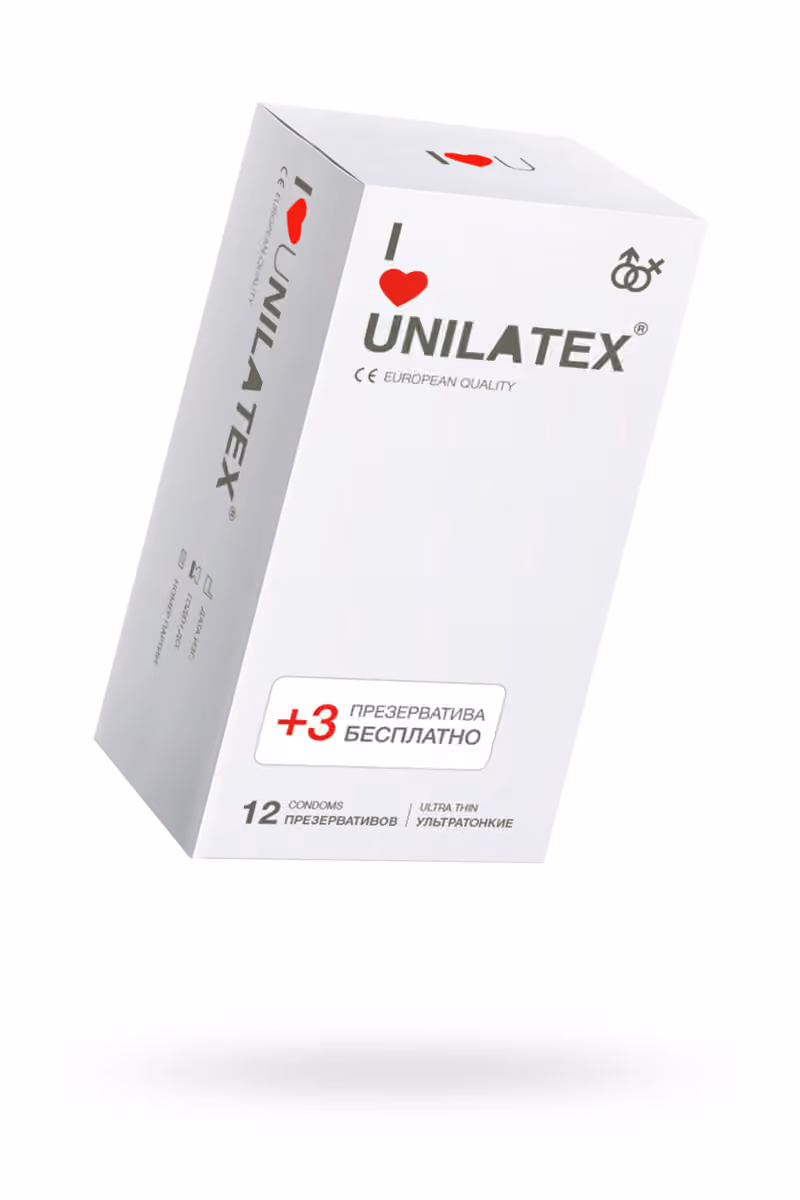 Презервативы Unilatex Ultra Thin, ультратонкие, 15 шт