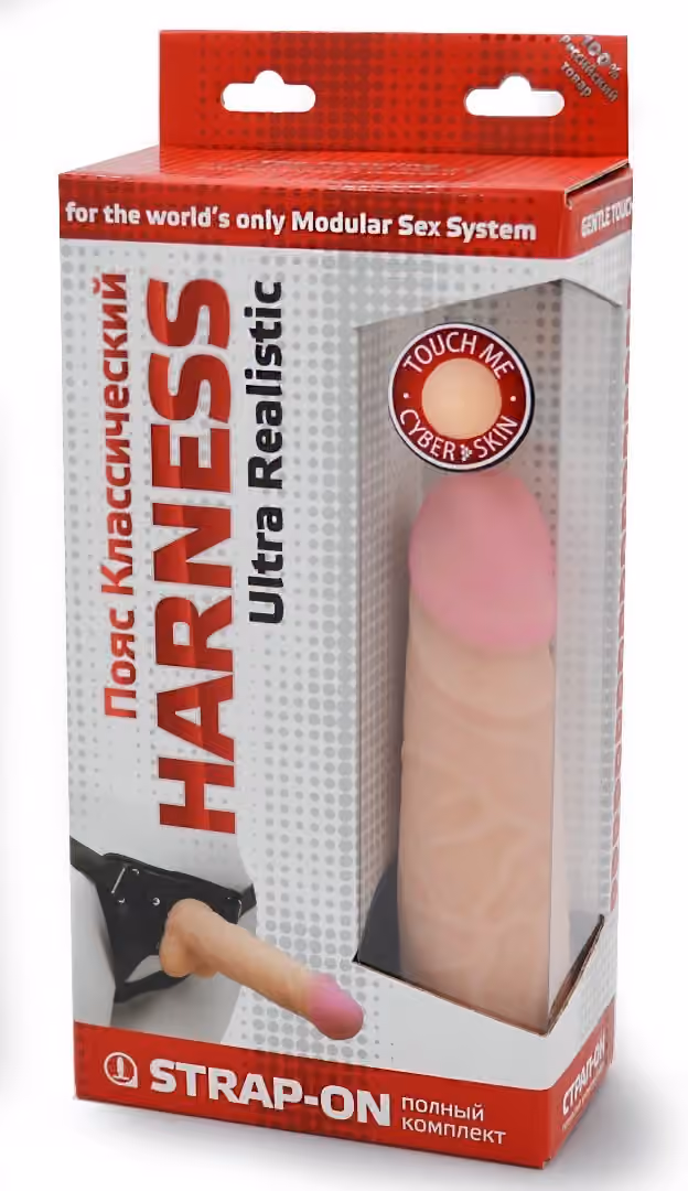 Фаллоимитатор на трусиках HARNESS, 18 см х 4,2 см