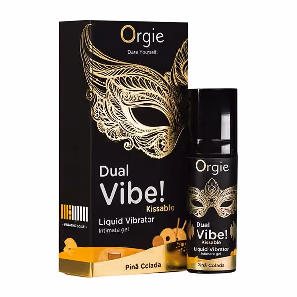Жидкий вибратор Dual Vibe! Kissable Пина Колада, 15 мл