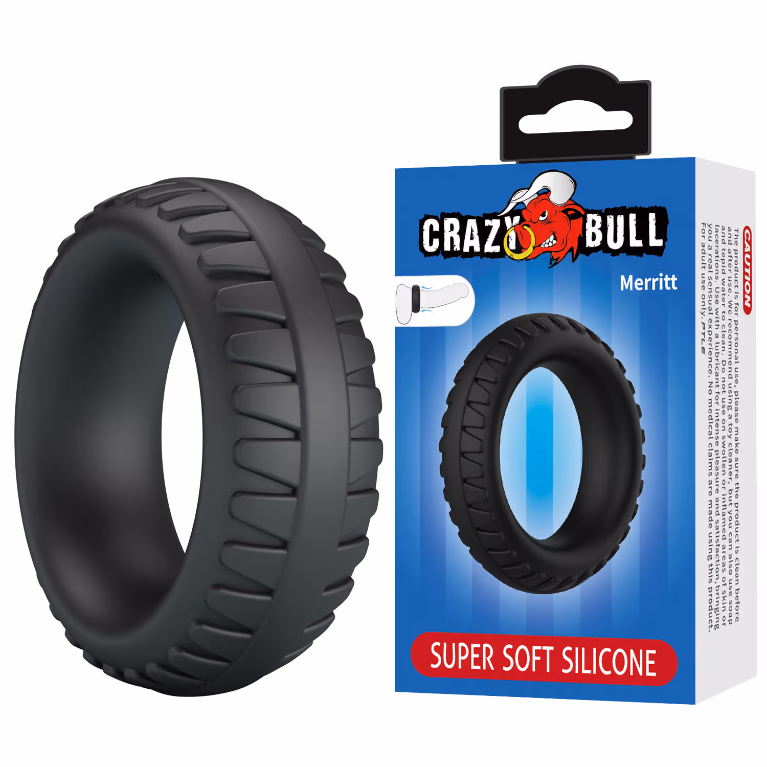 Эрекционное кольцо Merritt от Crazy Bull