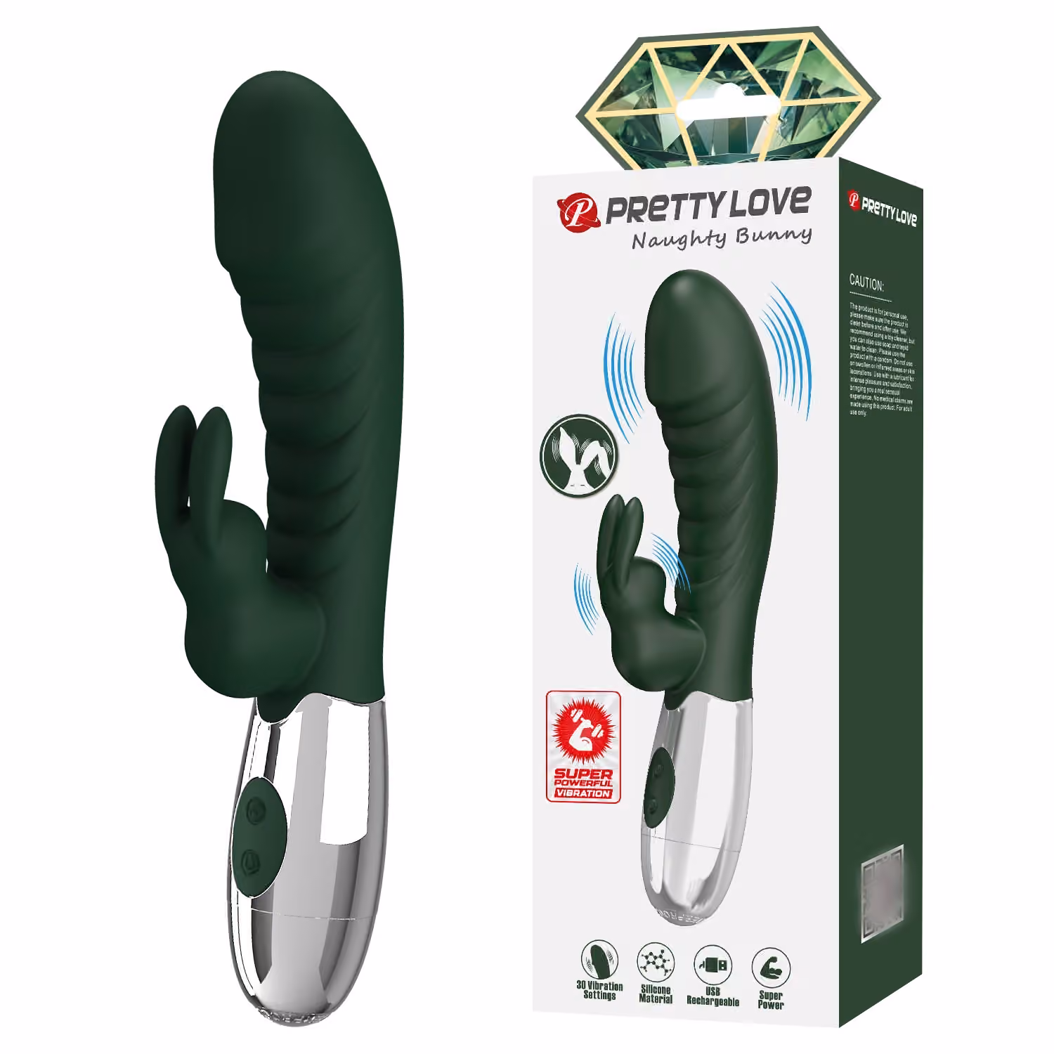 Вибратор-кролик Naughty Bunny от Pretty Love