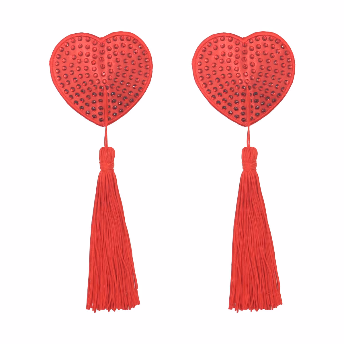 Пэстисы Heart Red Crystal Tassel