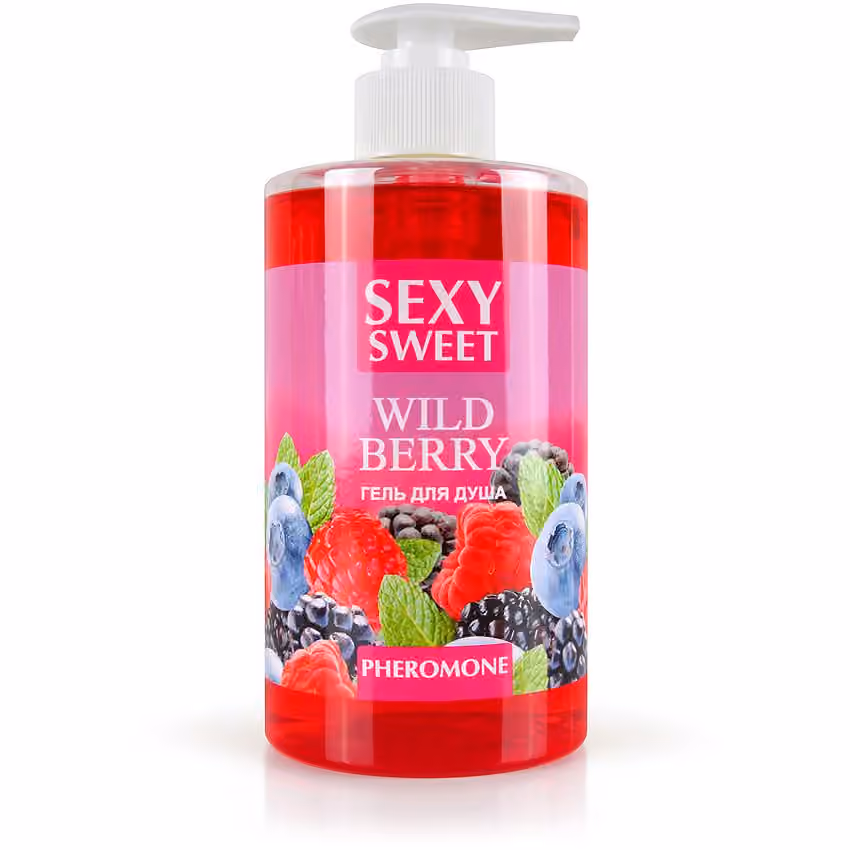 Гель для душа WILD BERRY с феромонами, аромат лесных ягод, 430 мл