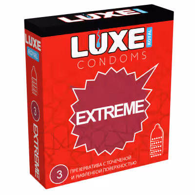 Презервативы Luxe Royal Extreme, рифленые, 3 шт