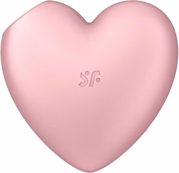 Вакуумный стимулятор с вибрацией Cutie Heart от Satisfyer, розовый