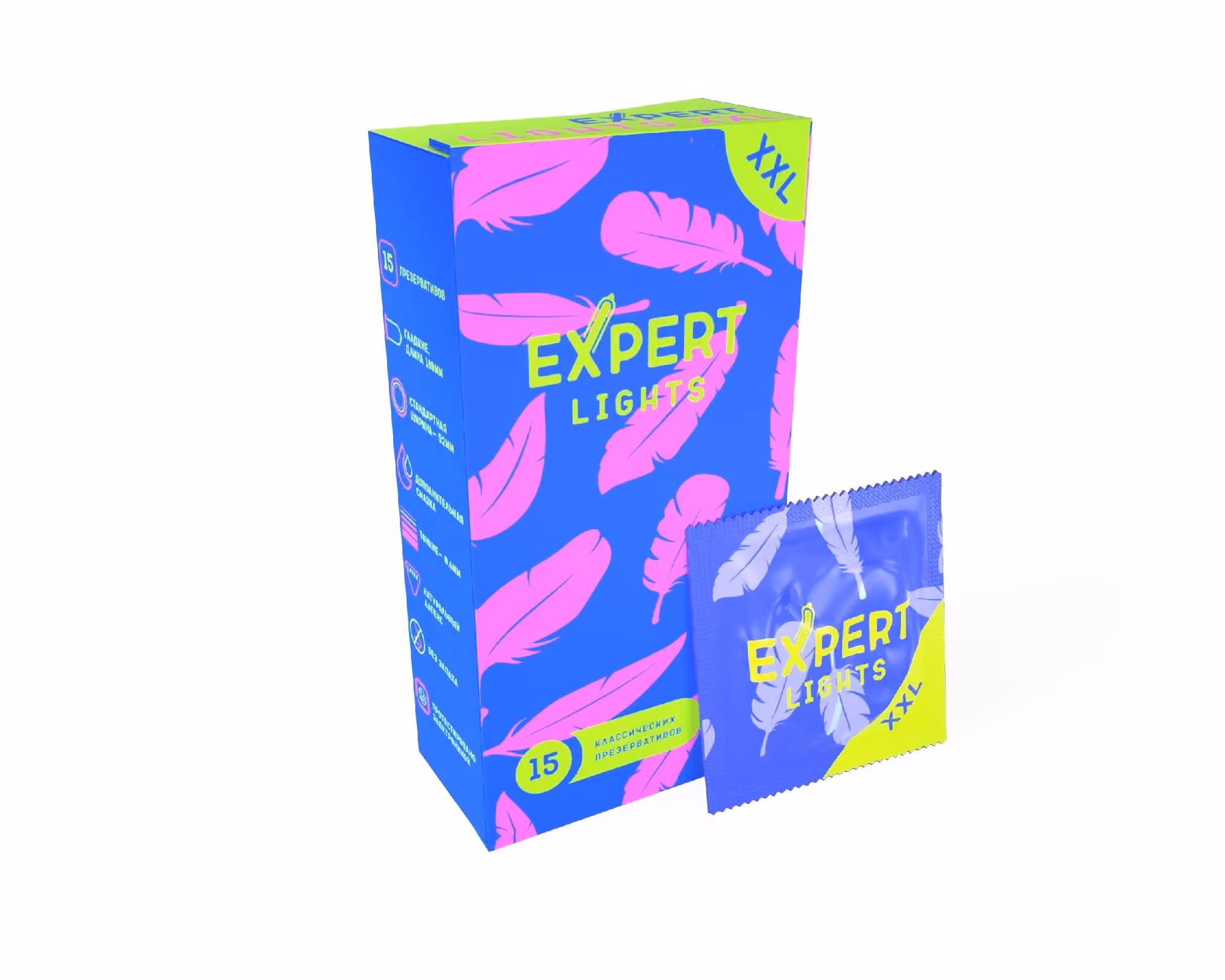 Презервативы Expert Light XXL, ультратонкие увеличенного размера, 15 шт