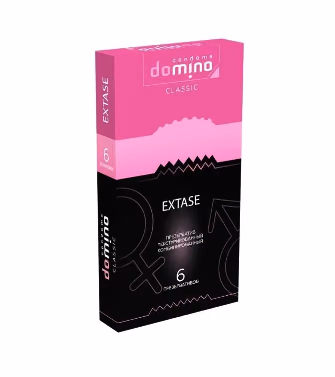 Презервативы Domino Extase, рельефные, 6 шт