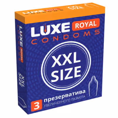 Презервативы Luxe Royal XXL Size, 3 шт