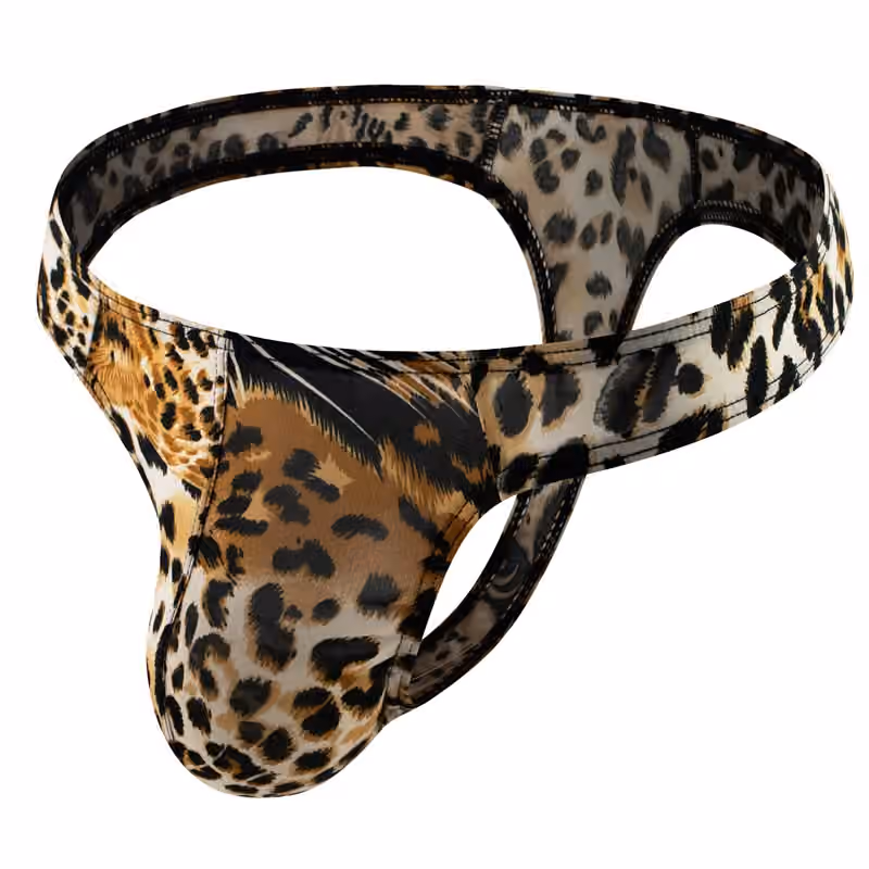 Мужские стринги G-String Leopard, M