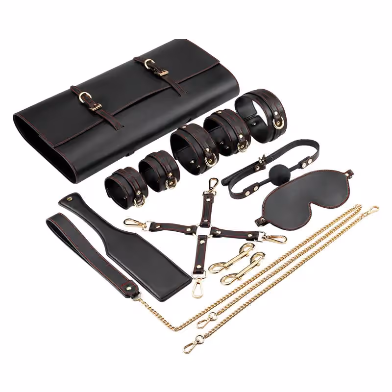 БДСМ набор Black Obsession, 10 предметов
