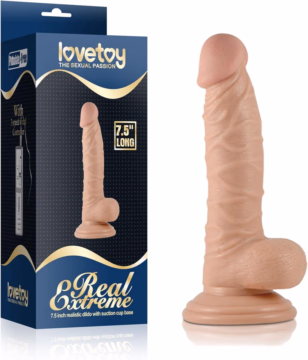 Фаллоимитатор Real Extreme от Love Toy, 13 см х 3,7 см