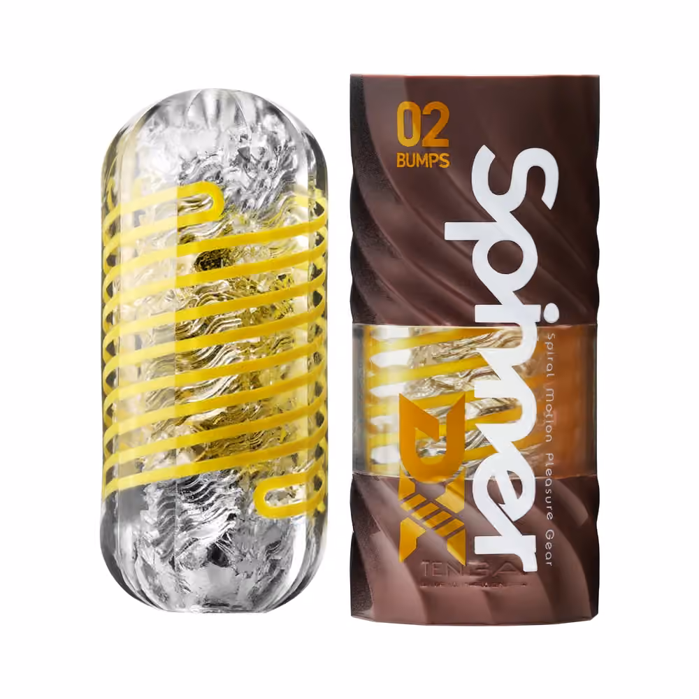 Мастурбатор Spinner DX 02 Bumps с эффектом вращения от Tenga