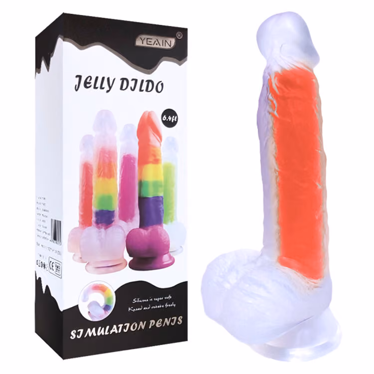 Прозрачный фаллоимитатор Night Sakura 13 см х 3,6 см 
