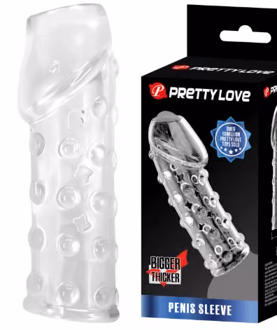 Насадка на пенис Bigger Thicker от Pretty love 11,5 см х 3,5 см