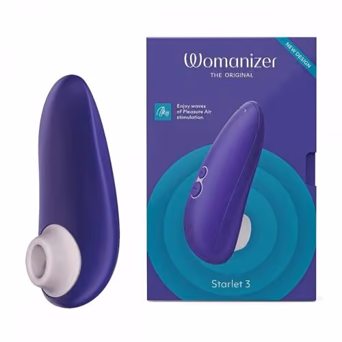 Инновационный вакуумный стимулятор Starlet 3 от Womanizer, синий
