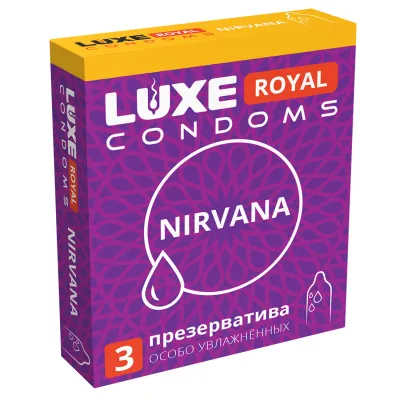 Презервативы Luxe Royal Nirvana, особо увлажненные, 3 шт — купить в Астана