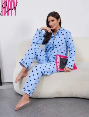 Пижама со штанами BLACKHEART, голубой — купить в Астана