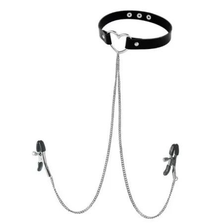 Ошейник Сердце + зажимы на соски — купить в Астана