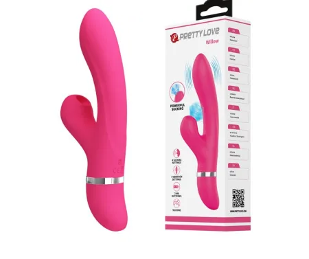 Вибратор-кролик Willow от Pretty Love с вакуумной стимуляцией — купить в Астана