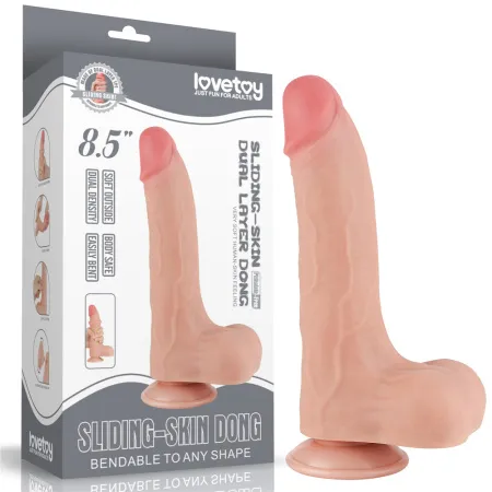 Фаллоимитатор Sliding-Skin dong от Love Toy, 16 см х 4,3 см — купить в Астана