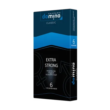 Презервативы Domino Extra Strong, особо прочные, 6 шт — купить в Астана