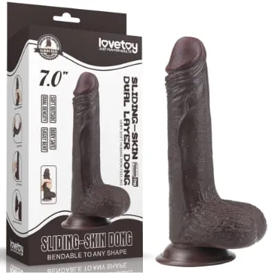 Фаллоимитатор Sliding-Skin dong от Love Toy, 13 см х 3,6 см — купить в Астана