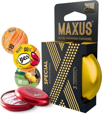 Презервативы Maxus Special, точечно-ребристые — купить в Астана