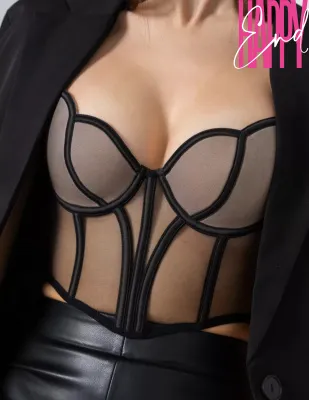 Топ-корсет, черный — купить в Астана