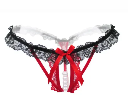 Трусики с доступом и бусинами, S-L — купить в Астана