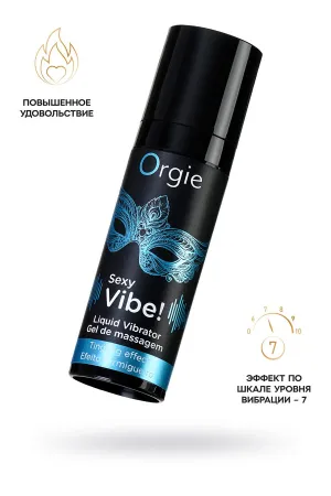 Гель для массажа ORGIE Sexy Vibe Liquid Vibrator с эффектом вибрации, 15 мл — купить в Астана