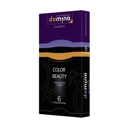Презервативы Domino Color Beauty, цветные, 6 шт — купить в Астана