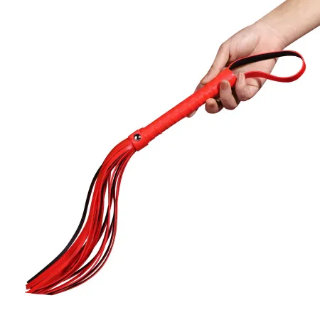 Кожаная плетка 45 см (красная) — купить в Астана