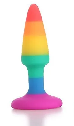 Радужная анальная пробка, 2,4 см — купить в Астана