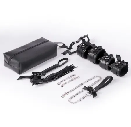 Черный БДСМ набор Midnight Temptations, 6 предметов — купить в Астана