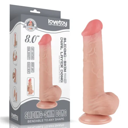 Фаллоимитатор Sliding-Skin dong от Love Toy, 16 см х 4 см — купить в Астана