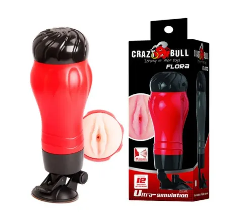Мастурбатор киска Flora с вибрацией от Crazy Bull — купить в Астана