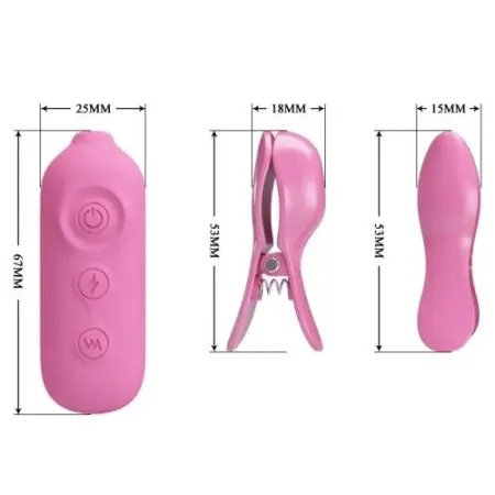Зажимы на соски с электростимуляцией Nipple Clip от Pretty Love — купить в Астана 2
