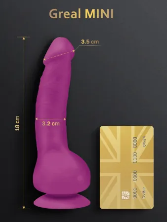 Вибратор Greal Mini от Gvibe, Bioskin, 18 см х 3,2 см — купить в Астана 3