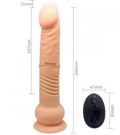 Фаллоимитатор с пультом Escapade, 19 см х 3,9 см  — купить в Астана 3