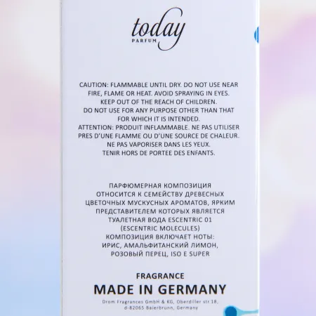 Туалетная вода с феромонами The Scent Molecules 01, 100 мл, по мотивам Molecules Escentric 01 — купить в Астана 2