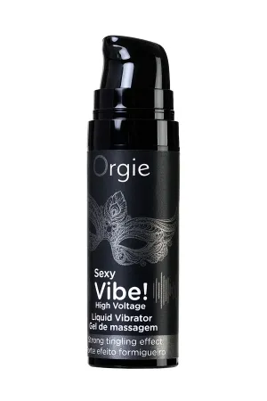 Гель для массажа ORGIE Sexy Vibe High Voltage с усиленным эффектом вибрации, 15 мл — купить в Астана 8
