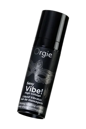 Гель для массажа ORGIE Sexy Vibe High Voltage с усиленным эффектом вибрации, 15 мл — купить в Астана 2