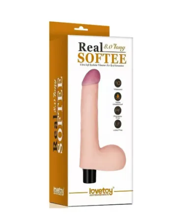 Фаллоимитатор с вибрацией Real Softee, 14 см х 3,8 см — купить в Астана 7