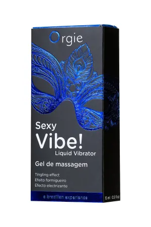 Гель для массажа ORGIE Sexy Vibe Liquid Vibrator с эффектом вибрации, 15 мл — купить в Астана 7